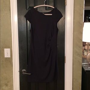 Ann Taylor little black midi dress 10P